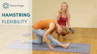 3 yoga poses to increase hamstring flexibility [upl. by Jillane]