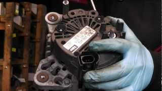 Valeo alternator repaircommon problem brush change [upl. by Cott]