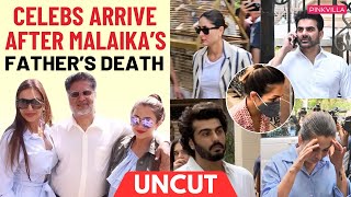 Malaika Arora Father Death Malaika Amrita Arora In TEARS  Arjun Kapoor Arbaaz Khan SaifKareena [upl. by Volpe744]