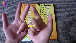 Easy trick for 5 to 10 times tables on your fingers [upl. by Anaert931]