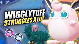 Wigglytuff Pokemon Unite  Struggles a Lot  Gameplay [upl. by Ardnovahs]