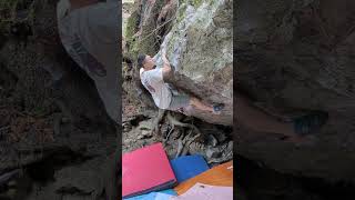 V6 Crumble Mumble Mt Tam CA bouldering [upl. by Ardnaik]