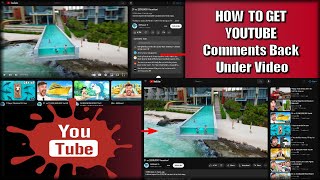 How to get Youtube comments Back under the Video Change Youtube layout for Chrome and Firefox [upl. by Ydolem190]