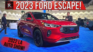 2023 Ford Escape STLine – Redline First Look – 2022 LA Auto Show [upl. by Ayram923]