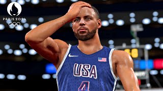 Steph Curry Night Night in Paris 😴  NBA 2K25 Olympics Mode  USA vs France Gold Medal Gameplay [upl. by Katharyn]