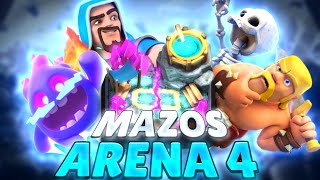 3 MEJORES MAZOS PARA ARENA 4 EN CLASH ROYALE [upl. by Vitia877]