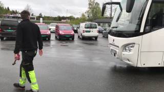 Agder Storbilskole Daglig kontroll 2017 Scania Higer buss [upl. by Yxor]