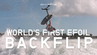 Worlds First Backflip on an eFoil [upl. by Niloc]