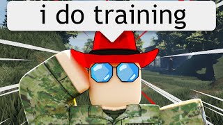 I hosted a Training in Roblox Army [upl. by Thornburg]