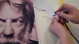 The Airbrush Academy Guide to Airbrushing your Best Monotone Portraits EVER 2 [upl. by Elayor]