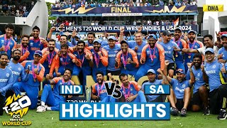 IND Vs SA Highlights India Win T20 World Cup 2024 Beat SA By 7 Runs Virat Kohli Retirement I Rohit [upl. by Feilak]