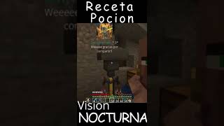 COMO HACER pociones de VISiÓN NOCTURNA minecraft [upl. by Ahseinaj]