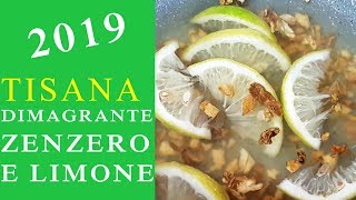 TISANA ZENZERO E LIMONE DIMAGRANTE TUTTE LE RISPOSTE CHE CERCATE 2019  FoodVlogger [upl. by Hannus]