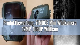 Produktbewertung ZIMOCE Mini Wildkamera 12MP 1080P Wildkamera mit Bewegungsmelder Nachtsicht 18m [upl. by Notsreik247]