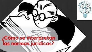 ¿Cómo se interpretan las normas jurídicas [upl. by Anniroc]