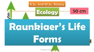 Raunkiaers Life Forms  Ecology  BSc amp MSc Botany [upl. by Shaun864]