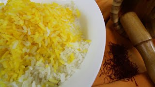 How To Make Persian Basmati Rice With Saffron [upl. by Agnola]