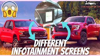 2022 Chevy Silverado VS 2022 GMC Sierra  New 2022 Silverado amp Sierra Different Infotainment Screens [upl. by Refannej]