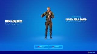 HOW TO GET NEW SHANTY FOR A SQUAD EMOTE IN FORTNITE [upl. by Adien]