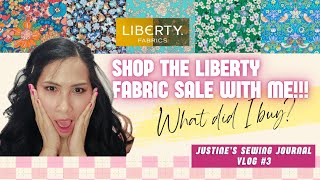 Fabric Shopping at Liberty 2024 Shop the Liberty Sale with Me Fabric Haul [upl. by Olvan189]