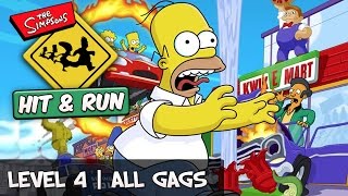 The Simpsons Hit And Run  Level 4 All Gags Collectible Guide [upl. by Earal428]