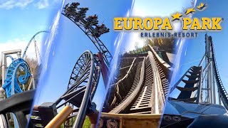 All Roller Coasters at Europa Park 2024 [upl. by Mathis]