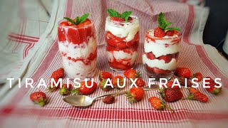 LE TIRAMISU AUX FRAISES SANS OEUFS amp SANS SUCRE de POPOTE [upl. by Hyacinth]