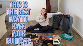 The BEST Way To Pack A Suitcase For Travel  PROVEN METHOD [upl. by Kalinda]