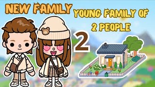 We will build a modern house for a young family a family of 2 Toca boca I Toca trip home [upl. by Nywde389]