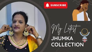 my latest jumkey collections 🤩trending jewellery fashion jumkeyearings collections [upl. by Aynwad]