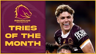 Brisbane Broncos Top Tries of March [upl. by Shantee]