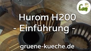 Hurom H200 Slow Juicer  Reinigung des Entsafters Teil 56 [upl. by Sillert729]