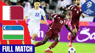 Qatar vs Uzbekistan  Full Match  AFC Asian Qualifiers™ Road to 26 [upl. by Ahseik]