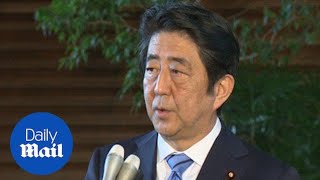 Japanese PM condemns North Koreas nuclear test  Daily Mail [upl. by Assenal629]