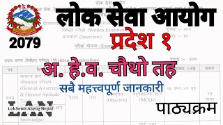 How to become AHW officer in Nepal  LokSewa Aayog Nepal  4th level  Detailed syllabus [upl. by Connelley]