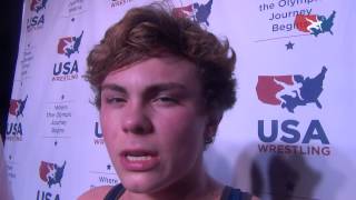 Coltan Williams wins Cadet GrecoRoman Nationals at 120 lbs [upl. by Leffen]