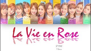 1 시간  1 HOUR LOOP IZONE 아이즈원  라비앙로즈 La Vie en Rose  Color Coded Lyrics [upl. by Lilybel]