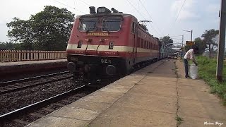 WAP4 Gitanjali speeding past Khirai SER  Nov 2011 [upl. by Nivets]