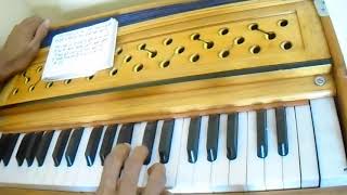 Chandi jaisa rang h tera sone jaise baal harmonium notes in fiive minute [upl. by Aidyl459]