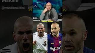 ¿INIESTA O ZINEDINE ZIDANE DOS DE LOS JUGADORES MÁS ELEGANTES DE LA HISTORIA zidane iniesta [upl. by Arema]