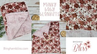 Lets Work on Blankets Today Sewing Minky Baby Blankets Embroidering Baby Blankets [upl. by Nileuqaj]