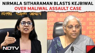 Swati Maliwal Viral Video  Nirmala Sitharaman Blasts Kejriwal “There Is A Limit To Shamelessness” [upl. by Atiuqel]