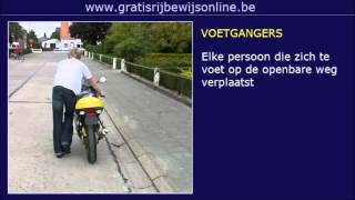 GRATIS RIJBEWIJS ONLINE 7 Rijbewijs B  VOETGANGERS  WEGGEBRUIKERS [upl. by Elfie]