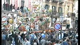 Carnevale di Aireale 1991  Sfilata carri allegorico grotteschi [upl. by Maite]