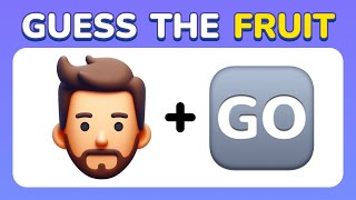 Guess the Fruit by Emoji  35 Levels Emoji Quiz 🍓🍏🍉 [upl. by Pass]