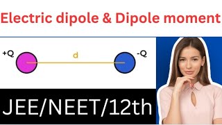 Electric dipole amp Electric dipole moment Electrostatic lec18 for jeeneet12th [upl. by Graces766]