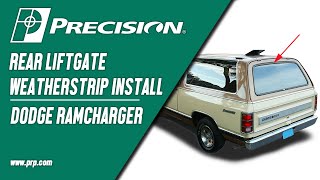 19811993 Dodge Ramcharger Liftgate Weatherstrip [upl. by Ariday994]