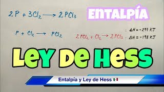 Ley de HESS y Entalpía paso a paso [upl. by Rossuck]