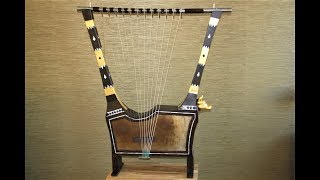 LYRE OF UR BUILT AND PLAYED BY LUC VANLAERE [upl. by Akihsat]