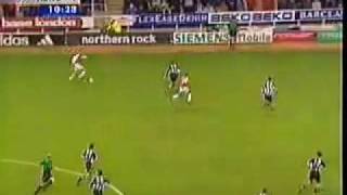 Dennis Bergkamp Goal for Arsenal v Newcastle from 2002 [upl. by Quartana]